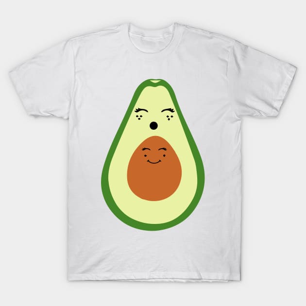 AVOCADO MOMMA AND BABY T-Shirt by deificusArt